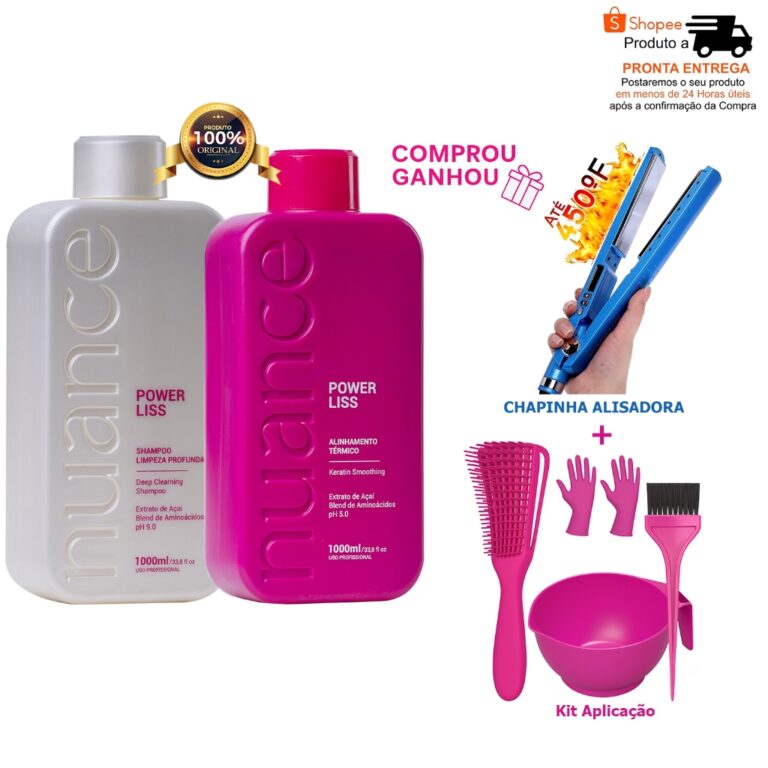 Power Liss Kit Progressiva e Shampo 1 Litro Liso T