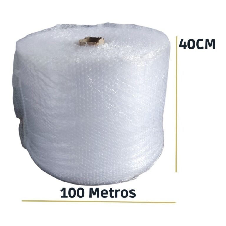 Plastico Bolha –  Bobina de 40 CM X 100M 25 