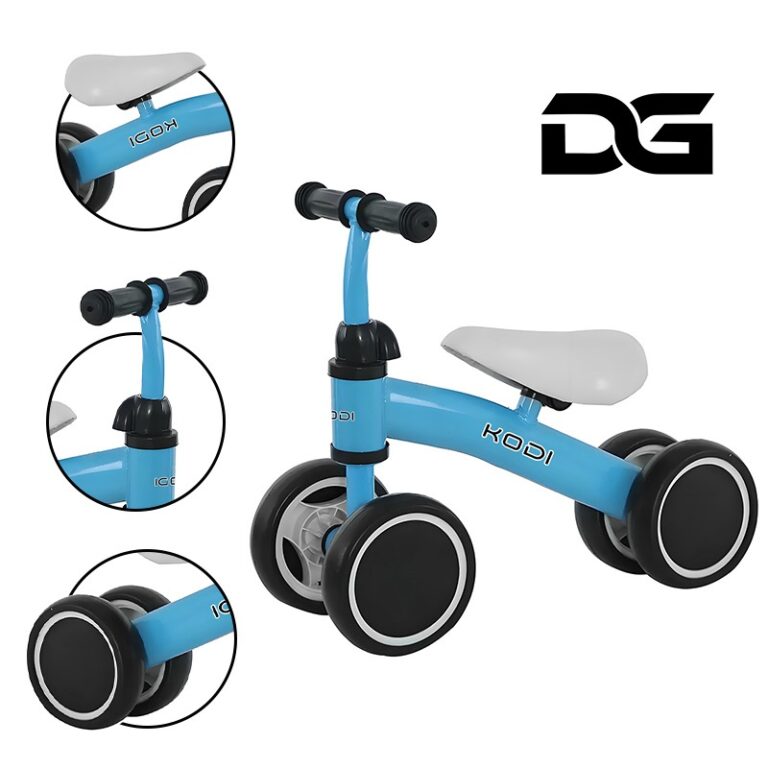 Bicicleta Infantil De Equilíbrio 4 Rodas Sem Peda