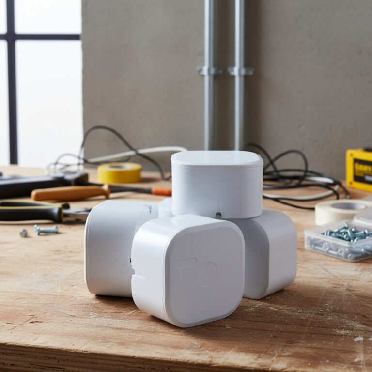 Kit 6 Caixas De Passagem Para Cameras CFTV Sobrepo