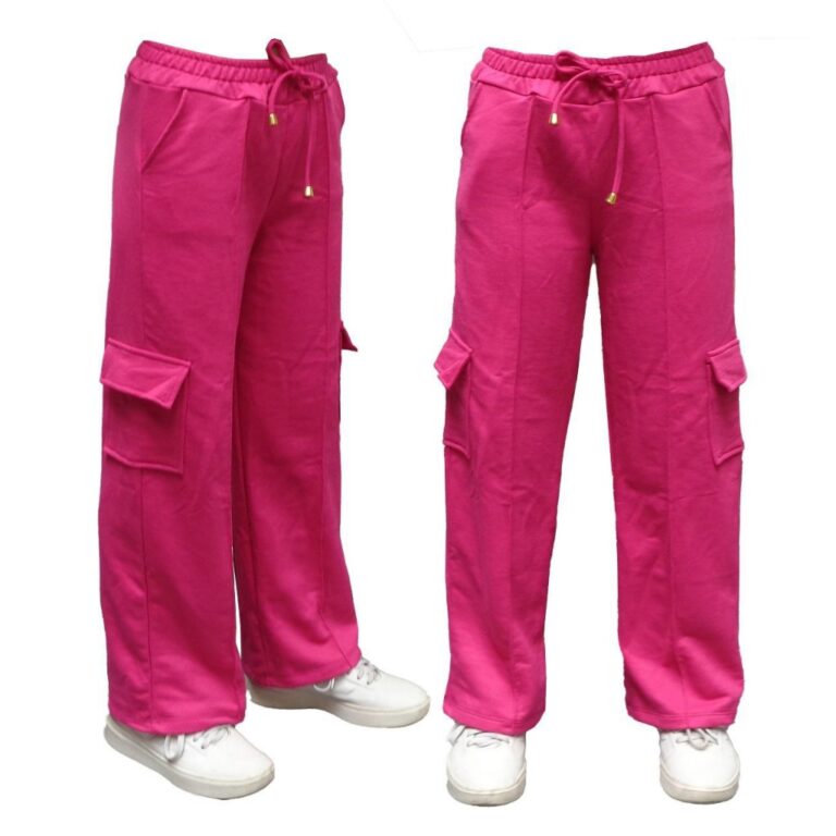 CALÇA CARGO MENINA : JUVENIL MOLETINHO