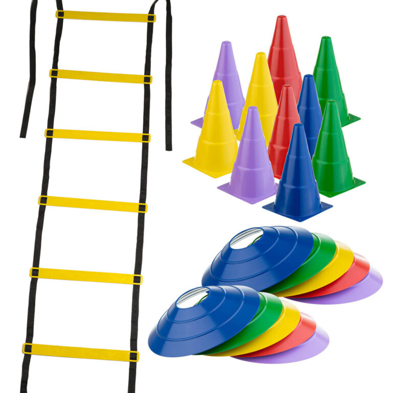 Kit Funcional 10 Cones + 10 Pratos + Escada Aqueci