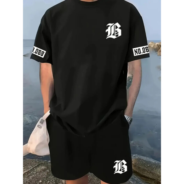 Conjunto Streetwear Estampa B Negrito Kit Camiseta