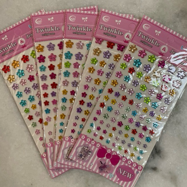 CARTELA DE ADESIVOS DECORATIVOS  VÁRIOS TAMANHOS 