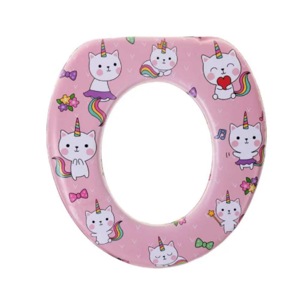 Assento redutor vaso sanitário infantil almofadado macio desfralde divertido