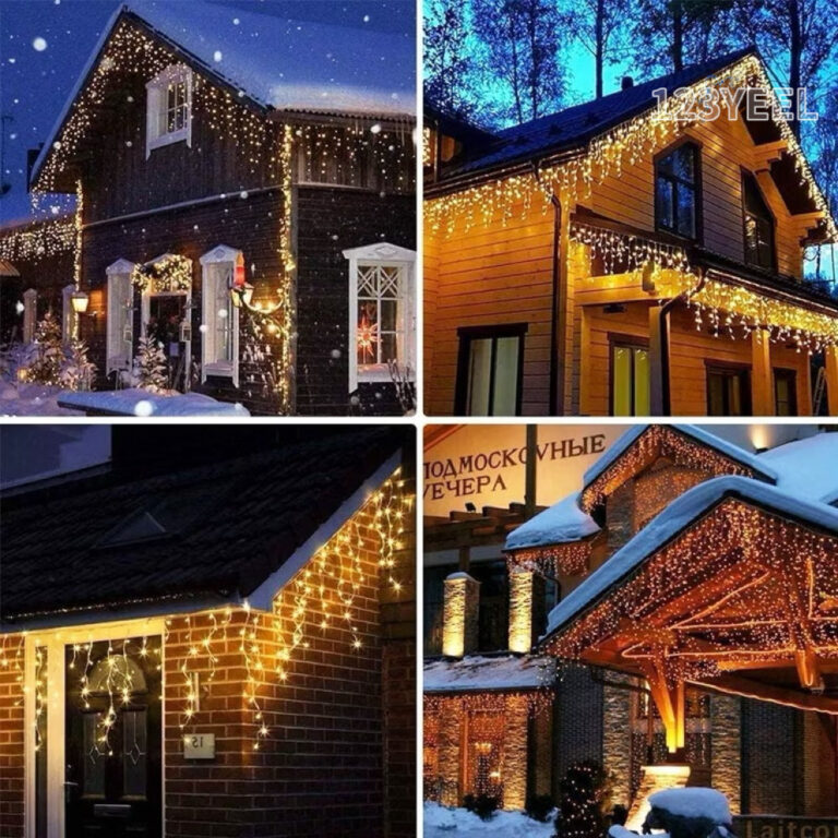 Cascata Natal 400 Lâmpadas LED Com 8 funções ou
