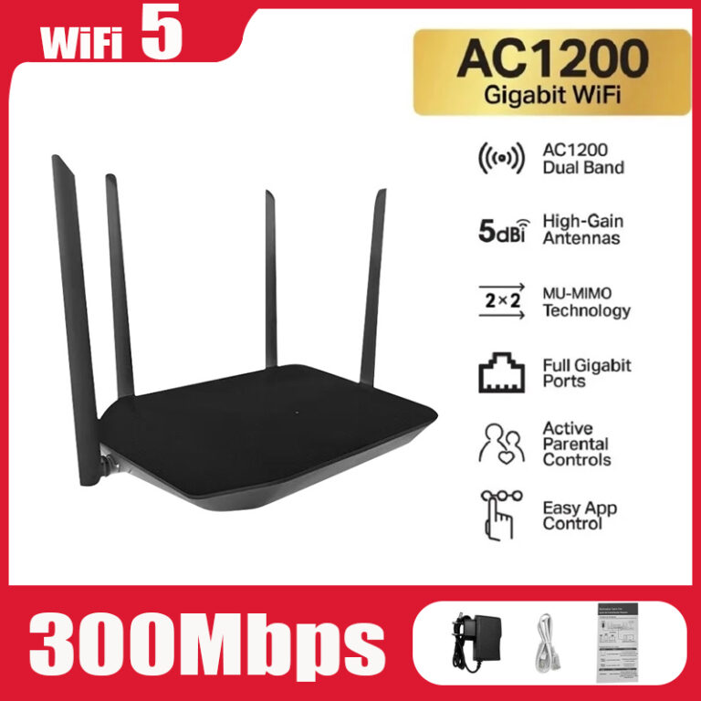 Roteador Wireless Dual Band 2.4Ghz 300Mbps com 4 A