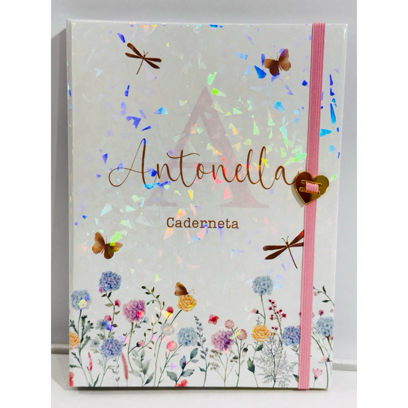 Capa de Encaixe para Caderneta , Personalizada com Nome Somente a capa