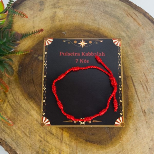 Pulseira 7 Nós Kabbalah Regulável Contra Mal Olh