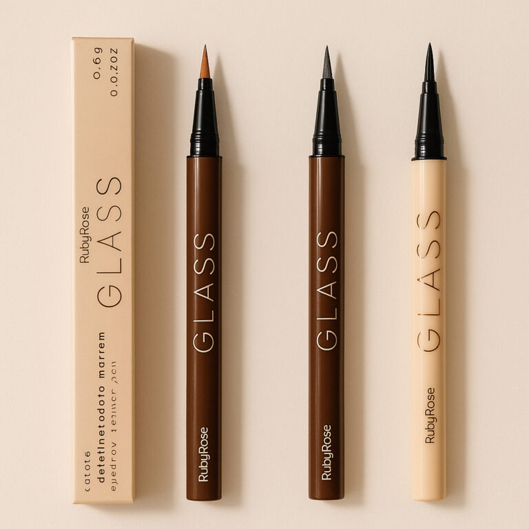 Caneta Delineadora Preta e Marrom GLASS by Ruby Ro