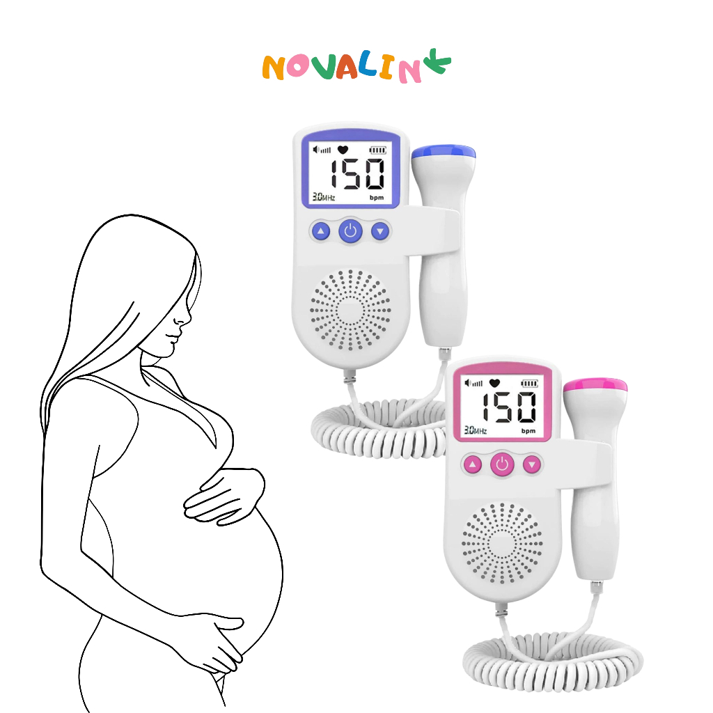 Monitor Fetal Doppler Ultrassom Ouvir Batimentos Bebe