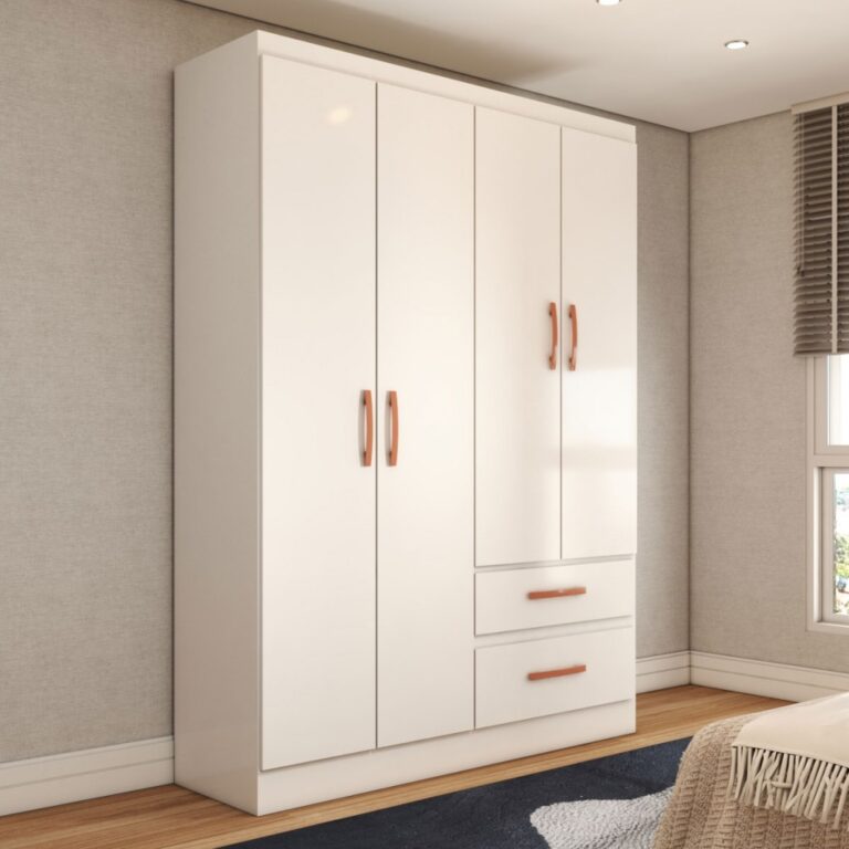 Guarda-Roupa Solteiro Boulevard 4 Portas 2 Gavetas
