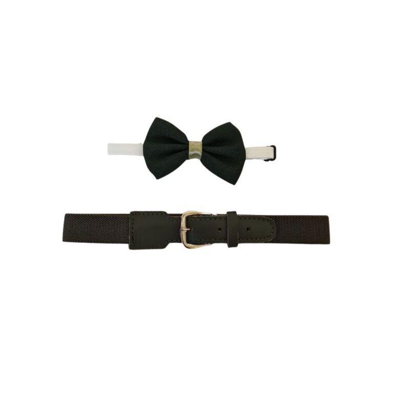 Cinto + Gravata borboleta Elástico Infantil Grava