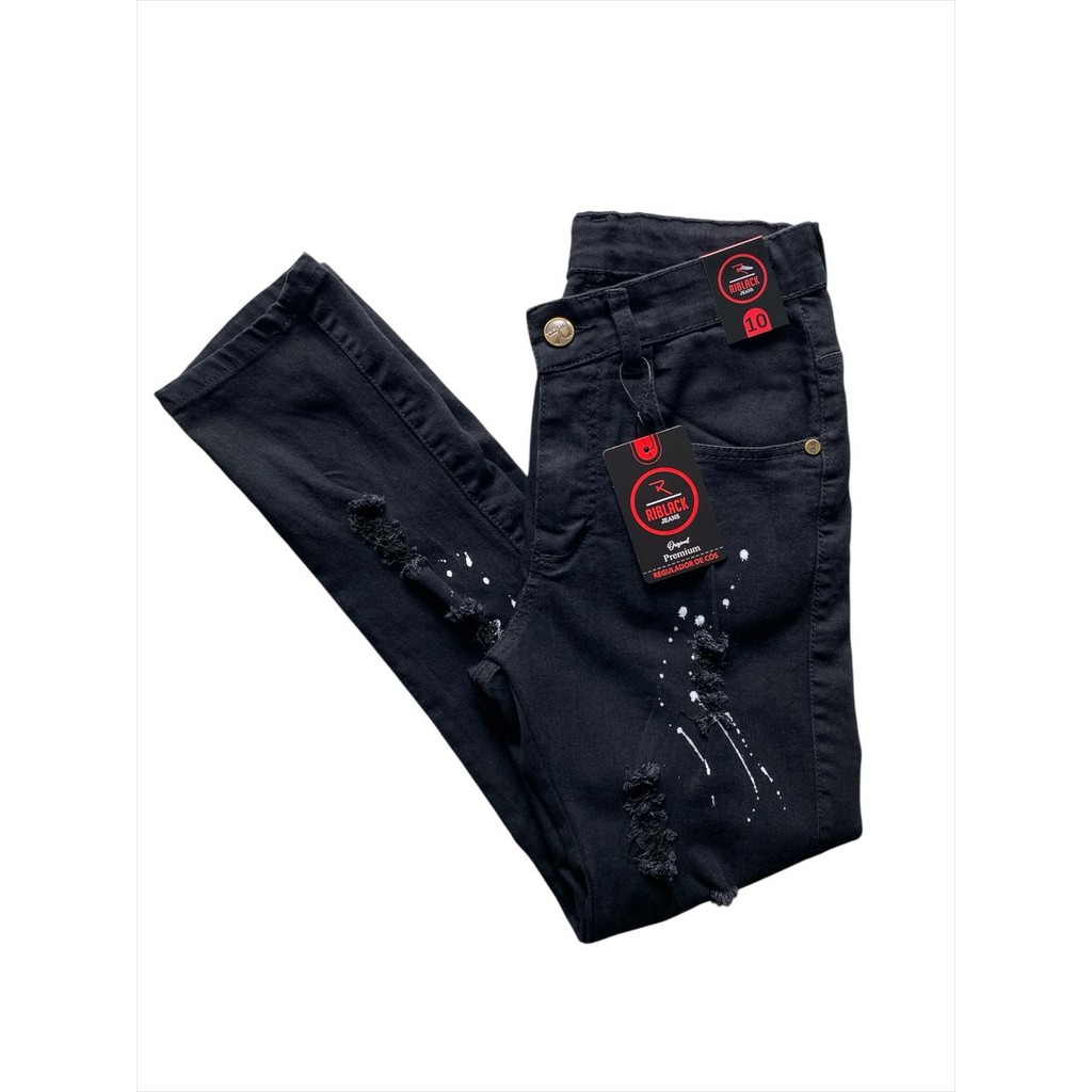 CALÇA JEANS MODELO JOGADOR JUVENIL
