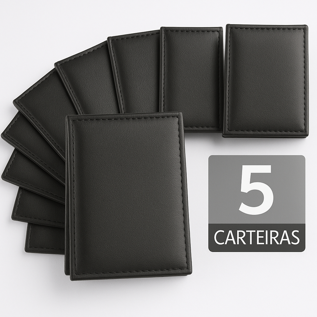 KIT Carteira Masculina Slim Otimizada – 5/10/20 UN