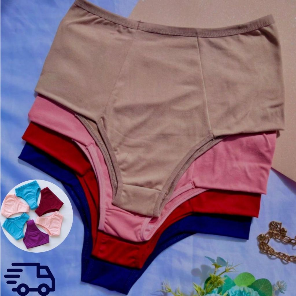 Kit Calcinha Cintura Alta Pós Parto Gestante Lingerie Feminina Forro 100% Algodão