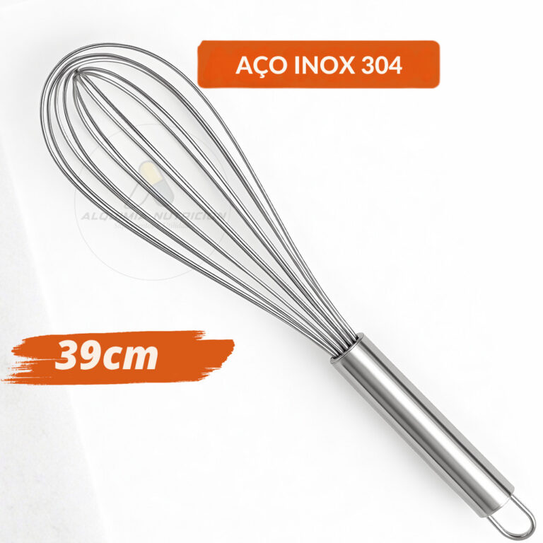 Batedor Manual Fouet Inox 39cm Profissional | Foue