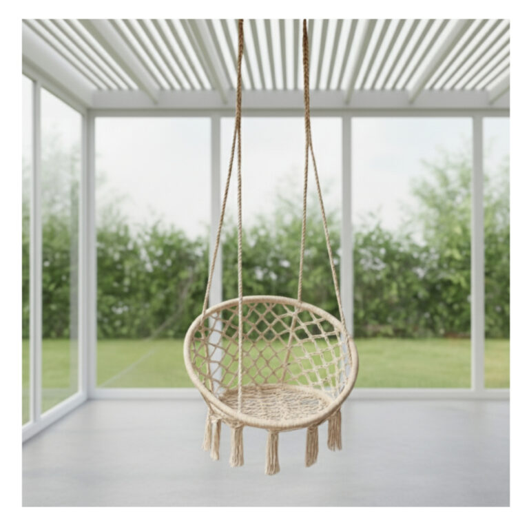 Cadeira De Balanço Suspensa Rede Teto Sacada Vara