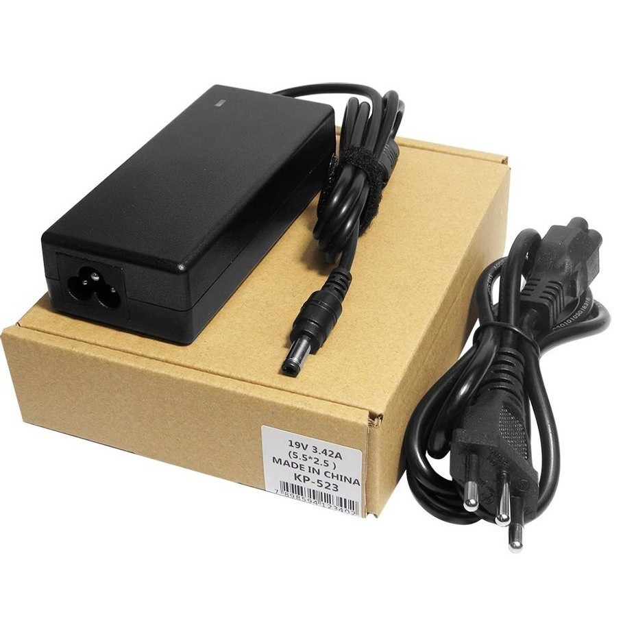 Fonte Carregador Notebook Positivo 19v 3.42a 65w (5,5mm x 2,5mm)