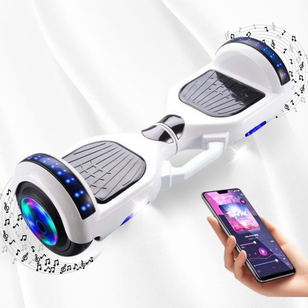 Hoverboard Infantil Skate Elétrico 6.5/8 Led Bluetooth Bateria De Grande Capacidade Endurance Forte