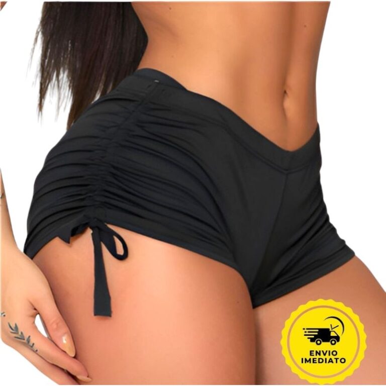 Biquíni Short Com Cordinha Na Lateral Moda Praia 