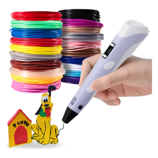 Caneta 3d Impressora Profissional Desenho + 50m Re