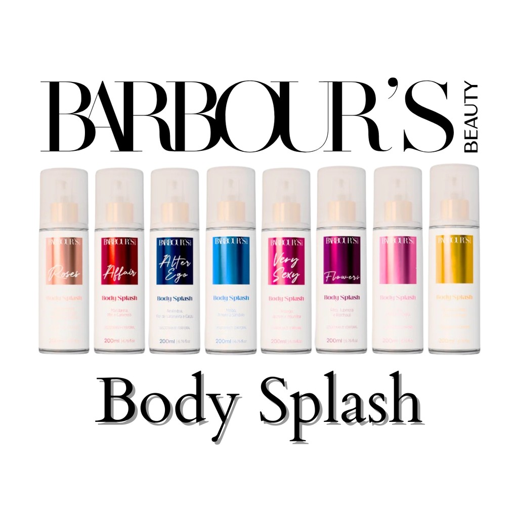 Body Splash Barbours Beauty Diversas Fragrâncias Spray 200ml