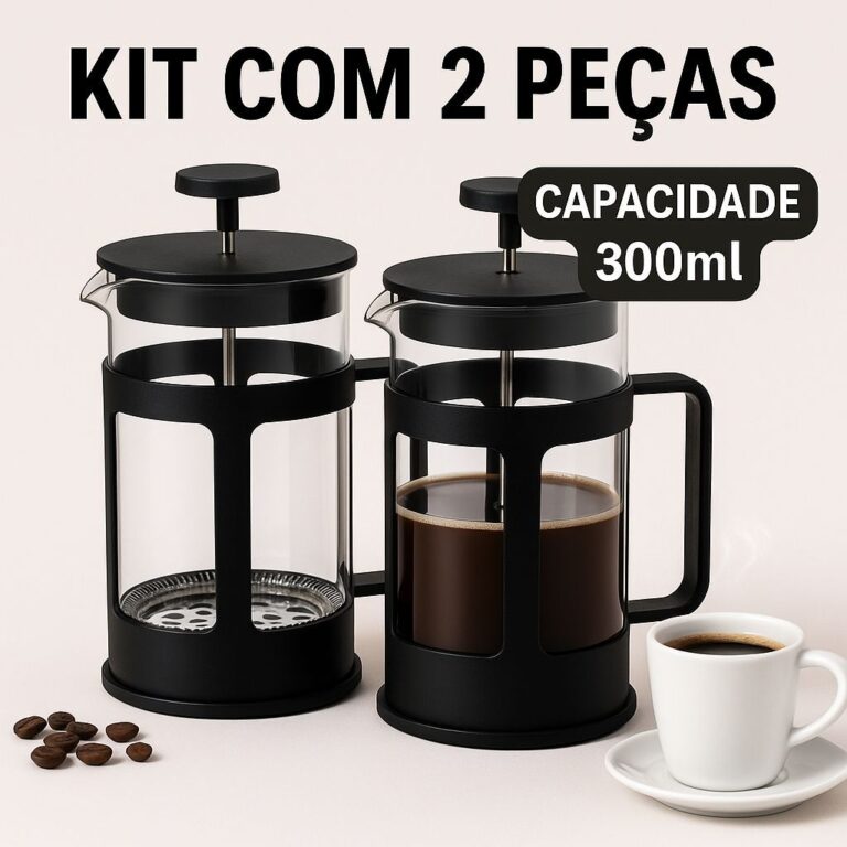 Cafeteira Prensa Francesa Café Cremeira 350ml
