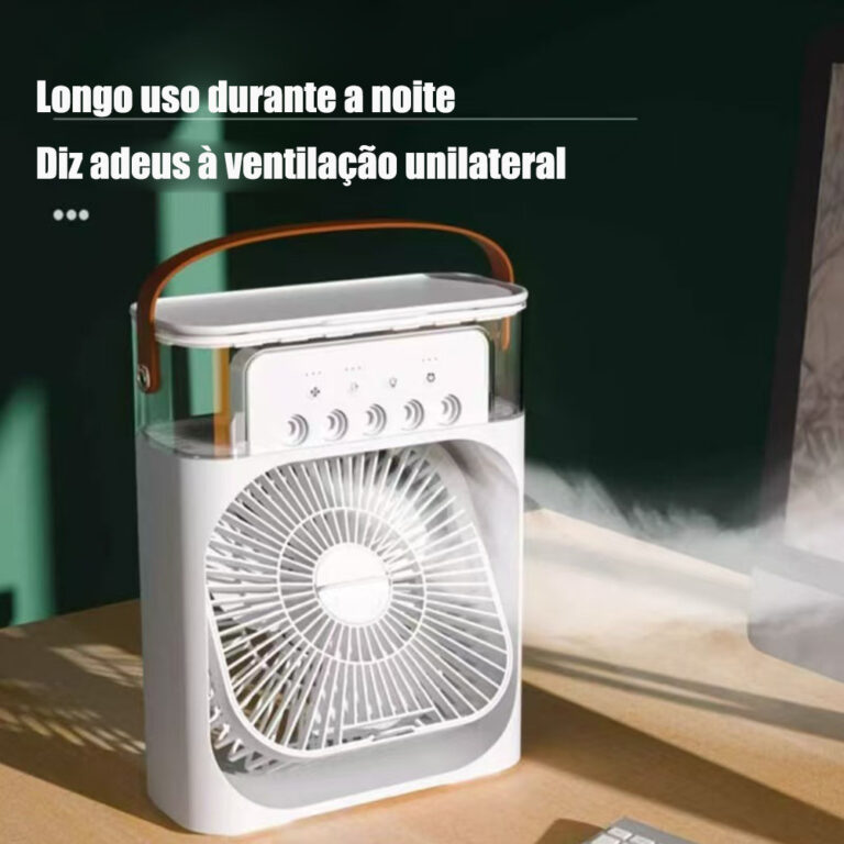 Ventilador de Água Portátil 3 em 1 Mini Ar Condi