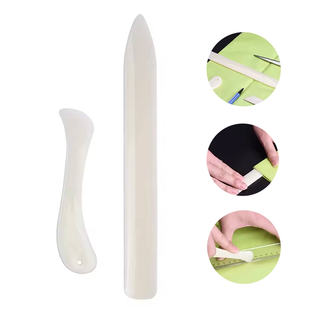 Kit Espátula Dobradeira Marcador de Vinco Vincador para Papel e Tecido Scrapbook, Artesanato