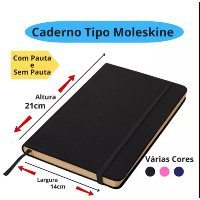 Caderneta tipo Moleskine 14×21 SKETCHBOOK SEM