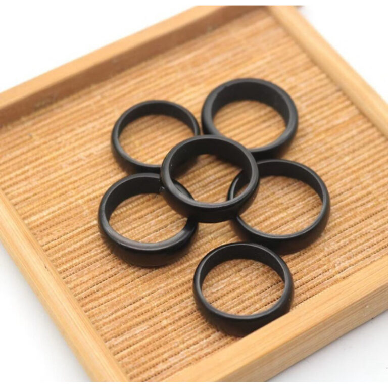 Anel de Tucum Legítimo Anel Fosco Preto Infantil 