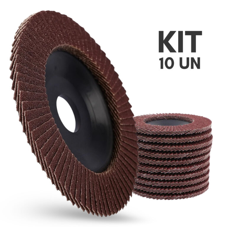 Disco Lixa Flap 10un Para Madeira E Metal Esmerilh