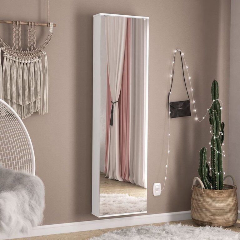 Penteadeira Armário Porta-joias com Espelho Suspe