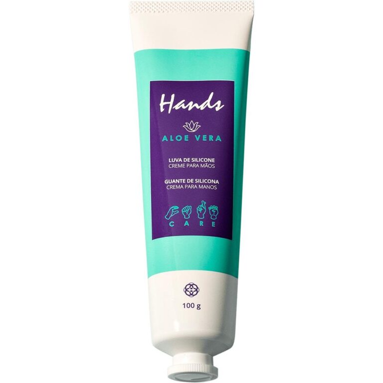Luva De Silicone Aloe Vera Creme Hidratante Para A