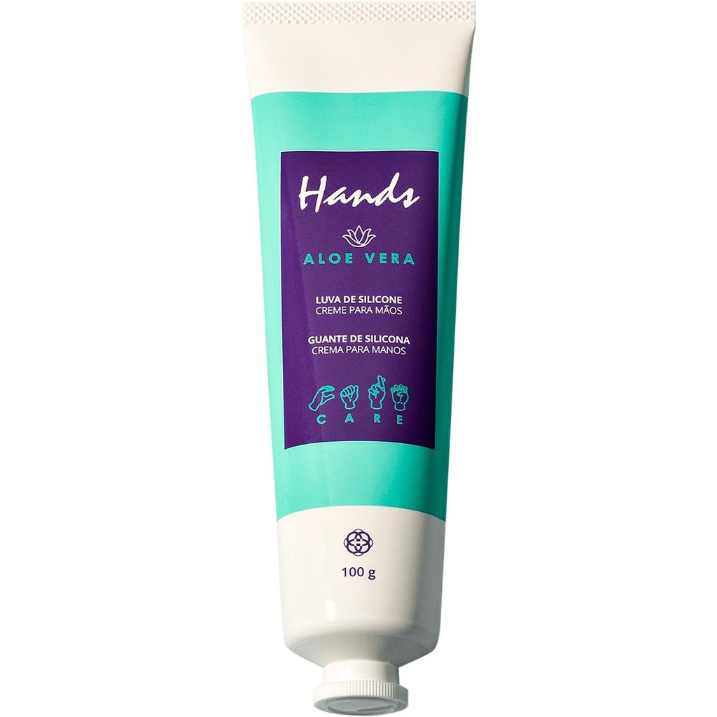 Luva De Silicone Aloe Vera Creme Hidratante Para As Mãos Hands Hinode 100g