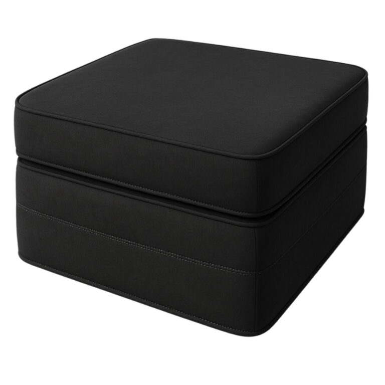 Pufe Versátil 3 Em 1 Solteiro Preto Multiuso Espu