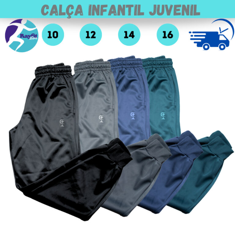 Kit 3 Calça Infantil Juvenil Flanelada Quentinha 