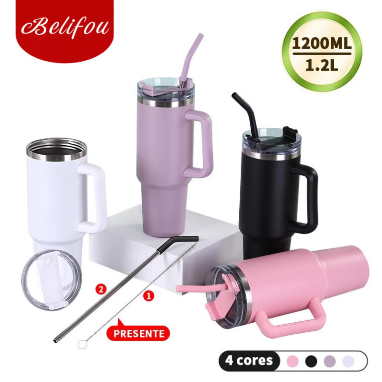 Belifou 1200ml/1.2L Garrafa Térmica Copo Térmico