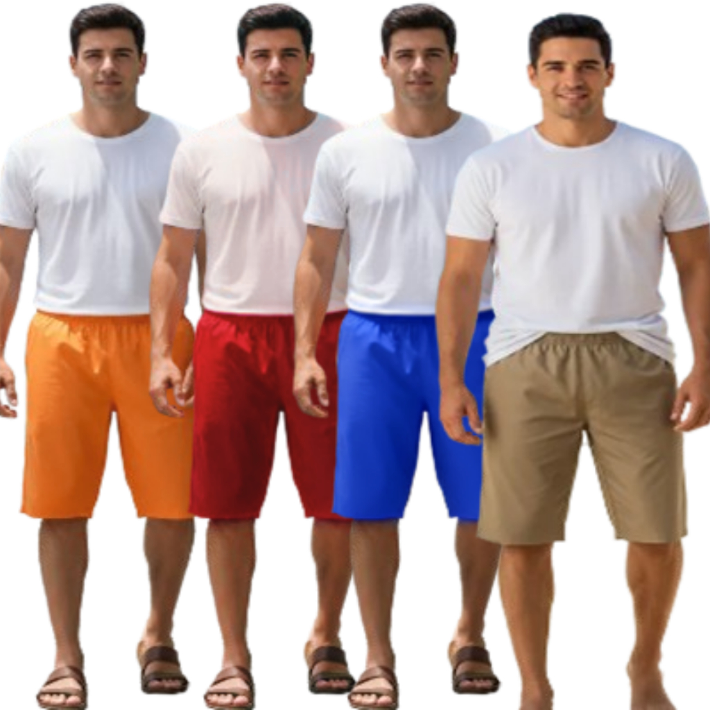 Bermuda PresidioTactel Laranja Bege Vermelho Azul CDP Padrão Presidio Cadeia Preso  Detento Adulto