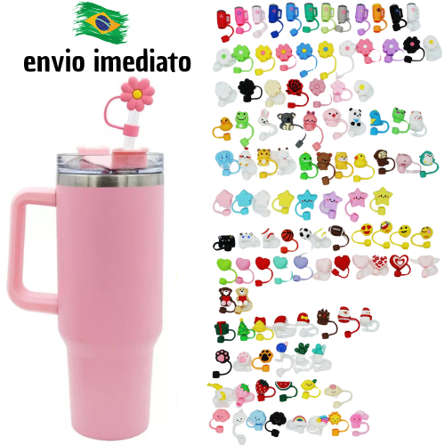 Tampa de Silicone 10mm para Canudo Copo Térmico 1