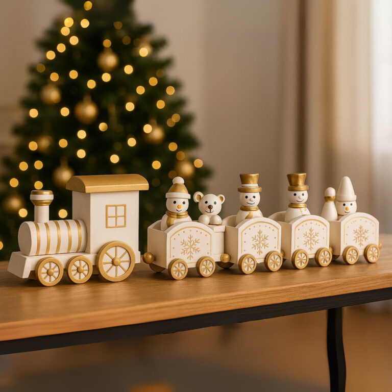 Trenzinho Locomotiva Enfeite de Natal Hf Madeira D