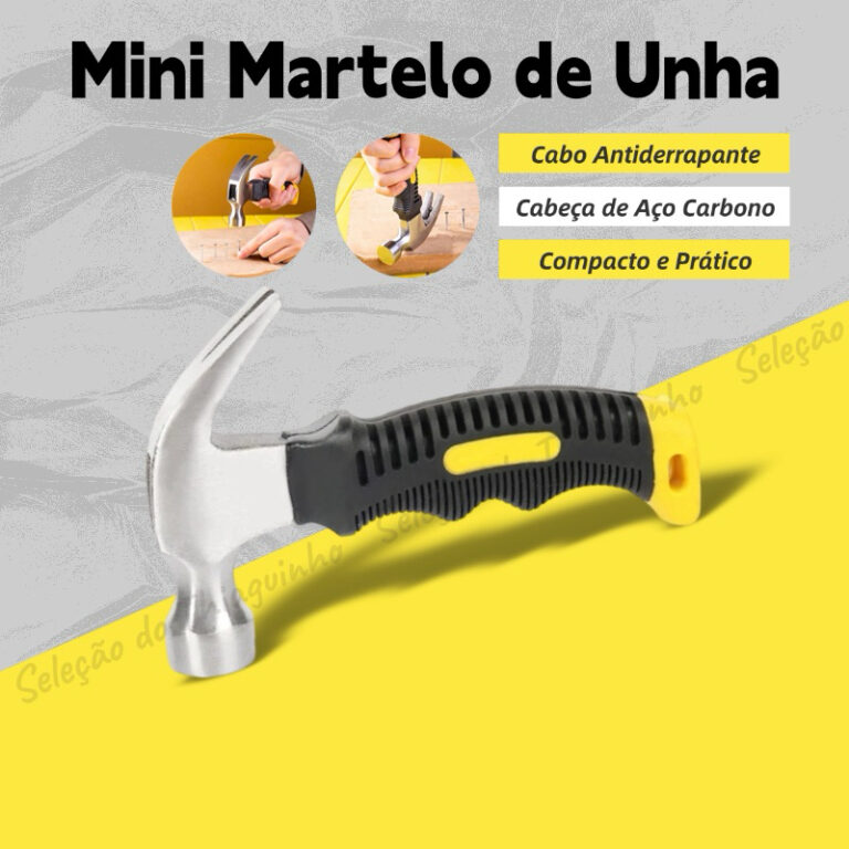 [LIQUIDAÇÃO] Mini Martelo Unha 16cm Cabo Emborra