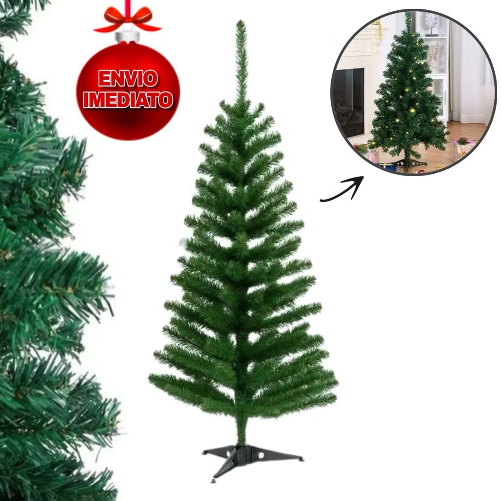 Árvore De Natal 1,20m 120 Galhos Pinheiro Verde Tradicional