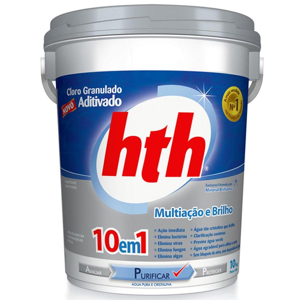 Cloro Para Piscina Hth Aditivado 10Kg