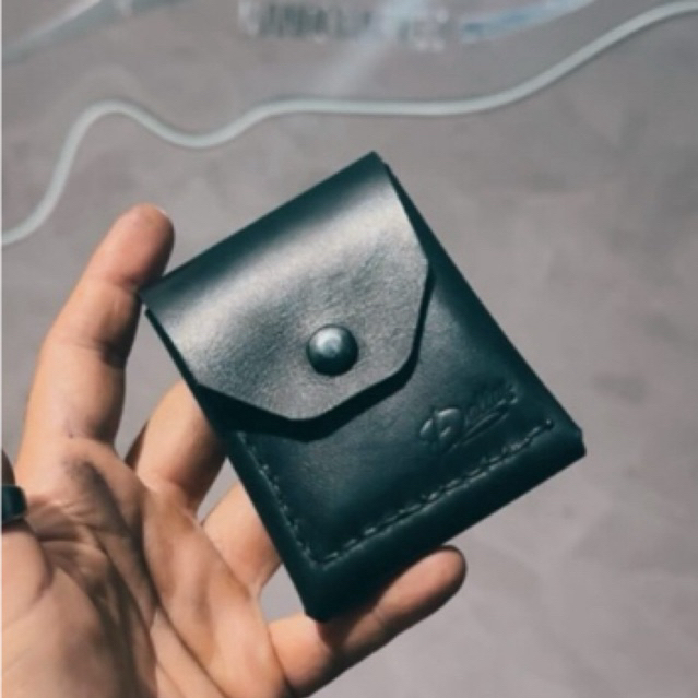 Carteira Minimalista de Couro Legítimo  Modelo Le