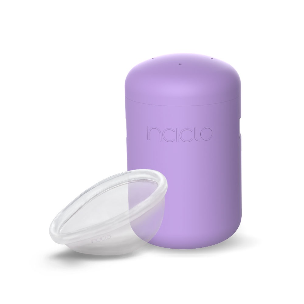 Kit Disco Menstrual Lovin Inciclo + Cápsula Esterilizadora  Silicone Medicinal, Reutilizável e Confo