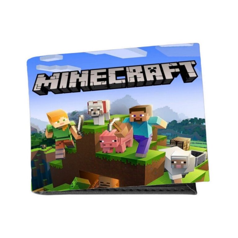 Carteira Estampada Para Crianças Minecraft Jogos 