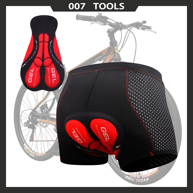 Calça De Ciclismo Masculina Com Gel Respirável 5D/3D Para Absorção De Choque Shorts De Bicicleta De