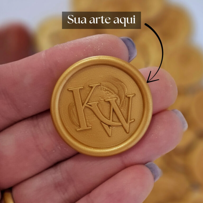Lacre de Cera Convite de Casamento Personalizado